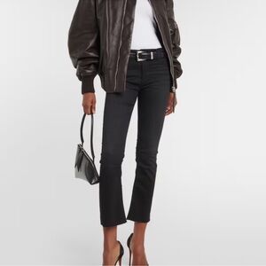 AG Adriano Goldschmied Black Cropped Jeans